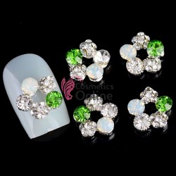 Decoratiuni 3D Metalice 134 Argintii cu Stras 